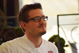 Alexandre Baumard, chef du restaurant du Logis de la Cadčne depuis 2014