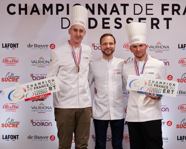 De gauche à droite : Adrien Salavert, Michael Bartocetti et Bastien Meulot.