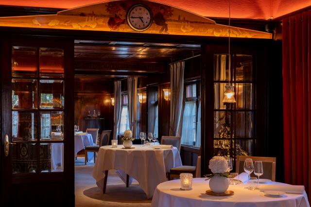 Le salon d'hiver de la Fourchette des ducs à Obernai, nouveau membre des Relais & Châteaux.