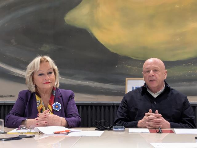  Thierry Marx avec Danièle Chavant, présidente de l’Umih38 : “La capacité à mutualiser, à échanger et à travailler ensemble est une condition de réussite."