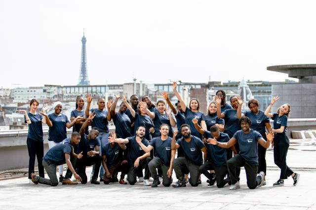 Les jeunes accompagnés par le programme RiseHY du groupe Hyatt. 