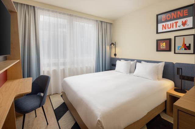 Une chambre du nouveau Hampton by Hilton Paris Saint-Ouen, ouvert le 11 juin