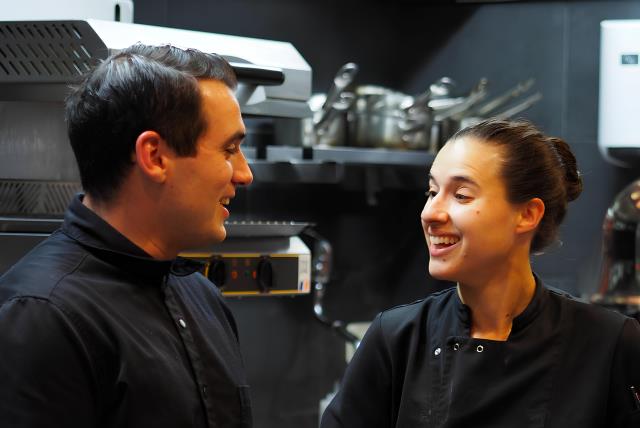 L'étoile attribuée aux Cariatides récompense l'étroite collaboration entre Marie-Cécile et Vincent...