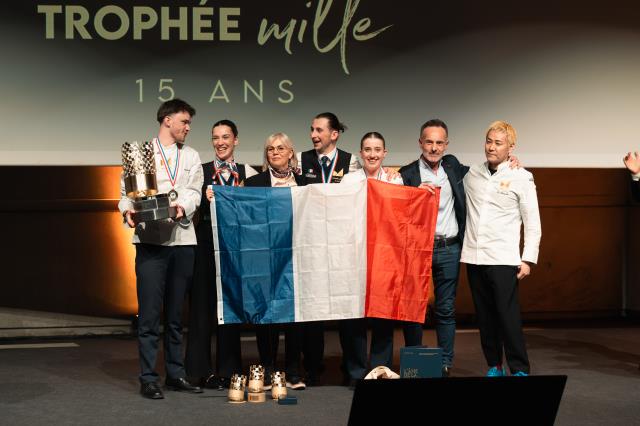 Les lauréats français en service-sommellerie et cuisine-pâtisserie.