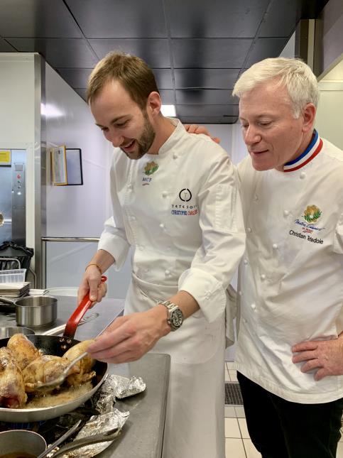 Christian Têtedoie et son chef éxécutif, Christophe Carlier.