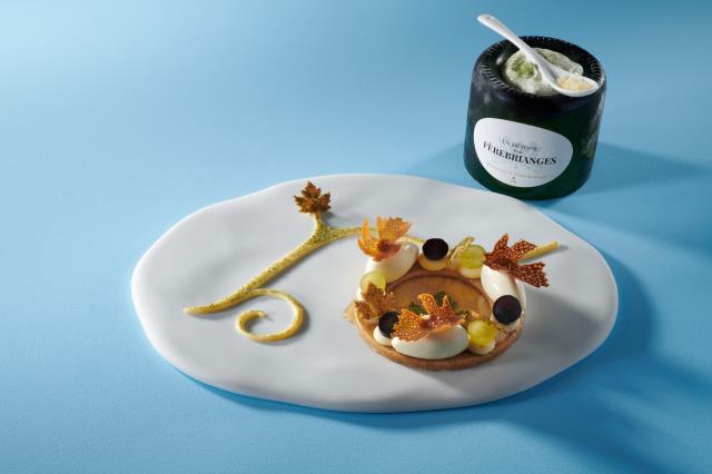 “Un détour par Ferebrianges”, le dessert de Bastien Meulot lauréat en catégorie junior.