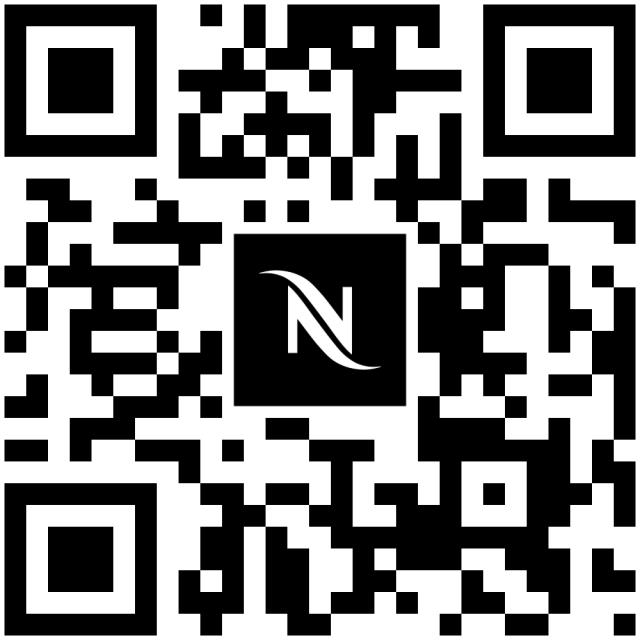 Scannez ce QR code pour découvrir le guide Café & Pâtisserie élaboré par Sébastien Vauxion en collaboration avec Nespresso Professionnel 