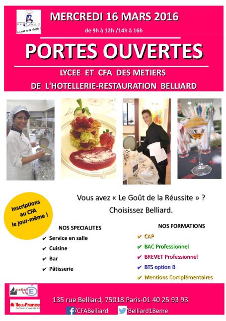 portes ouvertes et nouvelles formations