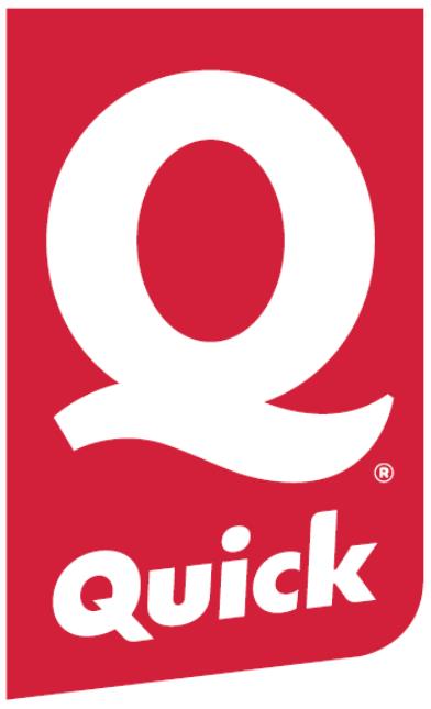 L'évocation figurative de la maison disparaît pour se recentrer sur le sattributs les plus identitaires du logo, la lettrine « Q » et la couleur rouge.