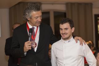 Gérard Bertrand avec le chef Laurent Chabert