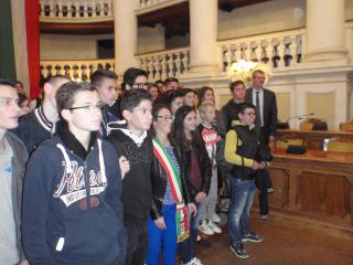 La délégation italienne à la rencontre de lieux chargés d'histoire