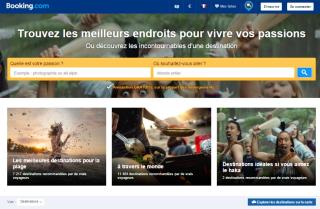 Le nouveau moteur de recherche par passions de Booking.com