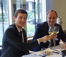 Arnaud Louessard et son formateur Guy Maignan à l'INHAC