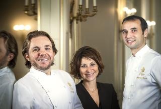 Nicolas Sale, Estelle Touzet et François Perret, fins prêts pour la réouverture du Ritz.