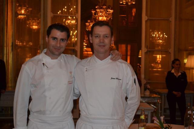 Christopher Hache, chef et Jérôme Chaucesse, chef  pâtissier