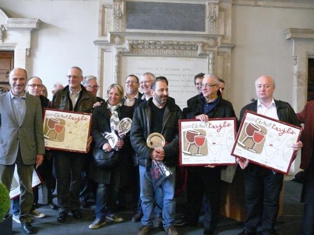 Les cinq lauréats lyonnais ont reçu leur trophée lors d'une cérémonie à l'Hôtel de ville.