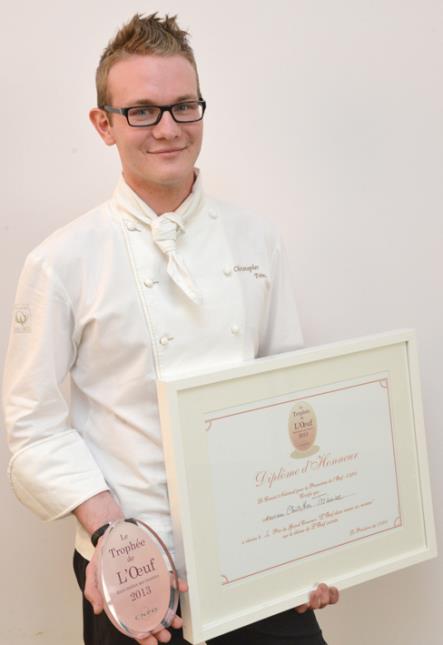 Christophe Tremine, l'heureux gagnant du concours de L'oeuf dans toutes ses recettes.