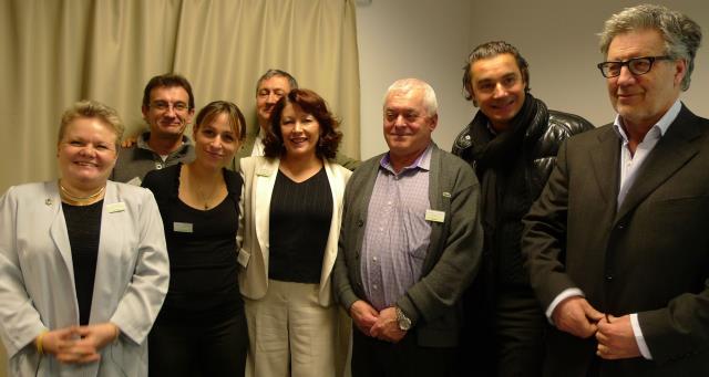 Une partie du bureau de l'association. Corinne Bila, trésorière, Christophe Martin, Angélique Berthon, trésorière adjointe, Stéphane Denoyelle, vice-président, Arlette Pommier, vice-présidente, Rémi Tufféry, président, Jean-Philippe Chabert et Robert Chap