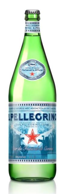 S.Pellegrino en série limitée spéciale Cannes.