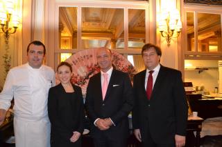 Christophe Raoux, Oriane Coquerel, Christophe Laure et Jean Marie Trancher, directeur de la...