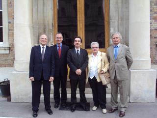 de gauche à droite, Jean-Claude Borel, François Gautier, Cyril Niol, Anne-Marie Berger, François de...