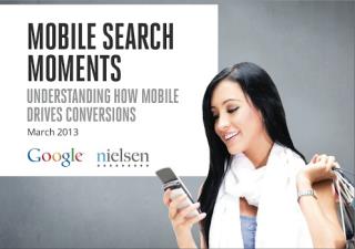 L'étude Google / Nielsen 'Moments de Recherche Mobile'