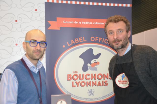 Benoit Josserand et Olivier Bianchi (L'Acteur) membres actifs de l'association Les Bouchons Lyonnais.