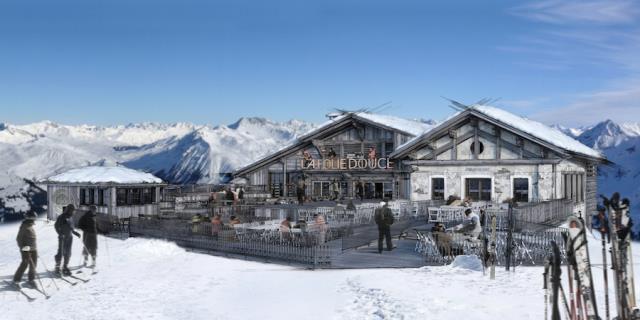 La Folie Douce au sommet du tout nouveau télésiège du Mont-Joux