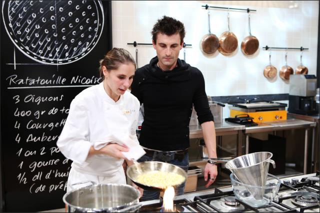 Vanessa Robuschi, lors de la première épreuve avec son ex compagnon.