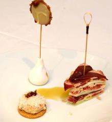 « Retour en Enfance » : Le Sablé Foie Gras et Parmesan, La sucette de Foie Gras de Canard, Le...