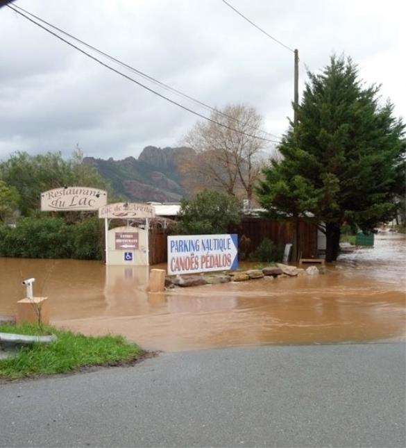 Le Restaurant du lac à Roquebrune-sur-Argens a été une nouvelle fois inondé.