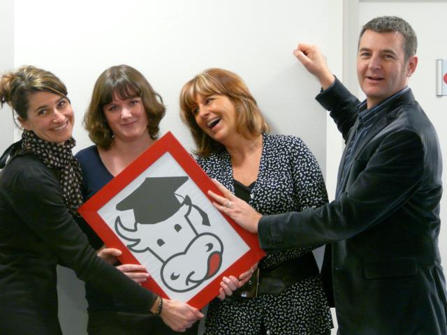 Le service recrutement et formation de La Boucherie au grand complet. De gauche à droite : Sandrine Bouvet-Lemay, Céline Morin, Nathalie Rivault et Dominique Porcheron.