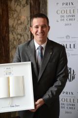 Nicolas Stamm accueilli par la Maison de champagne Collet à Aÿ pour la remise du Prix Collet du...