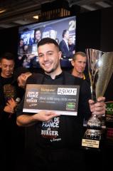 Anthony Verset, gagnant de la Coupe de France du Burger by Socopa 2019.