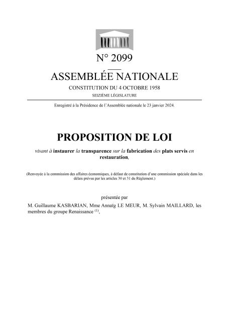 La proposition du loi du non fait maison ne sera pas débattue