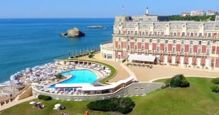 L'hôtel du Palais, à Biarritz