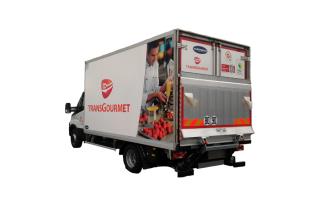 Le premier d'une nouvelle flotte de camions ultra écologique chez Transgourmet France.