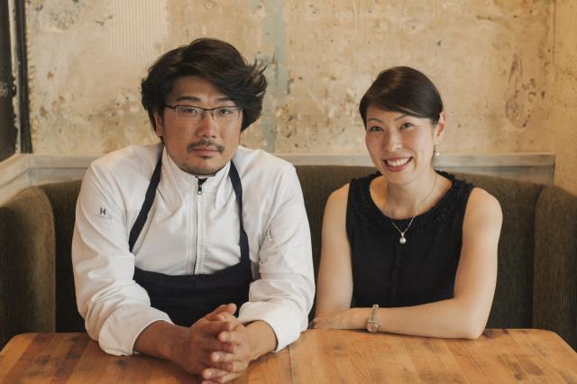 Le chef Ryuji Teshima et sa femme, Naoko Oischi.