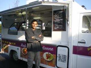 George Azeem sillonne la campagne beaujolaise avec son food-truck