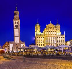 La ville d'Augsbourg, dans le sud del'Allemagne.