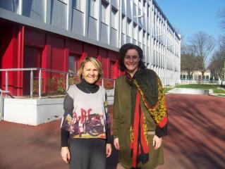 Nathalie Kerbeci (à gauche), proviseur du lycée Hélène Boucher, et Valérie Poncet, conseillère en...