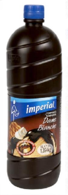 Toppings Impérial 1 litre : saveur Dame-blanche.
