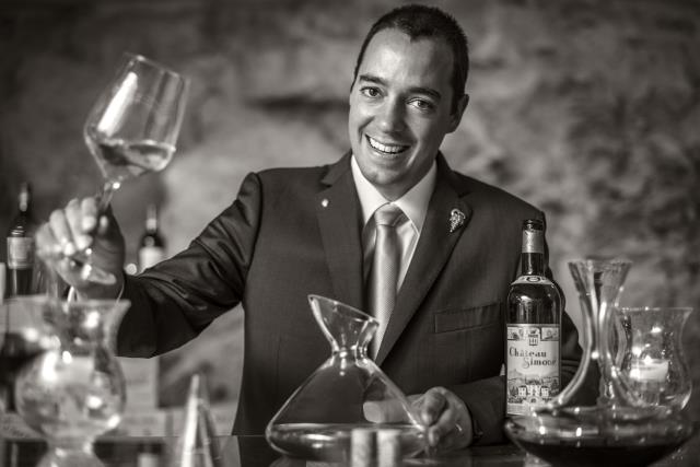 Géraud Tournier, chef sommelier du Château Saint-Martin & Spa.