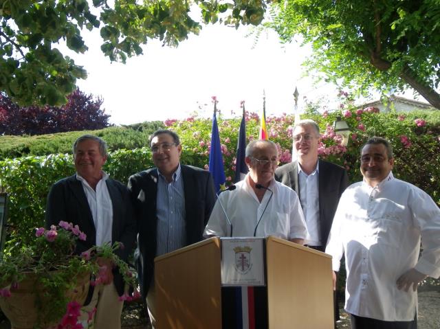 De gauche à droite : Jean-Luc Fabre, Jean-Pierre Serra, Jean-Pierre Bottero, François Cavallier et Éric Maio.