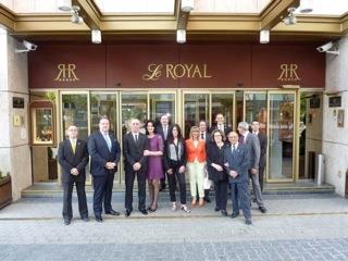 Une partie de l'événement s'est tenu dans dans les suites de l'hôtel Le Royal.