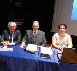 Roger Rollier, président de la Fagiht 74, Claude Daumas, président de la Fagiht, et Catherine de...