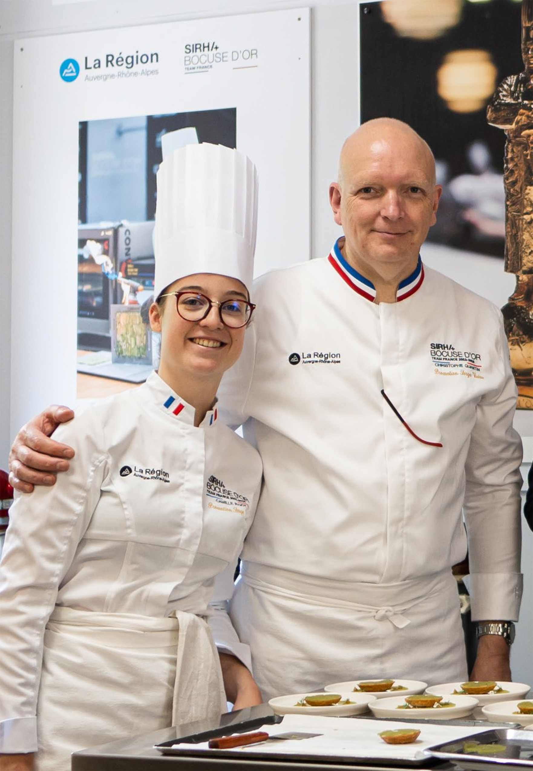 Camille Pigot et Christophe Quantin.