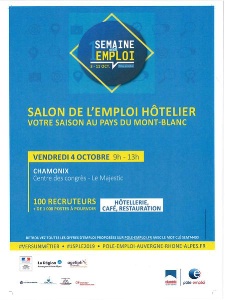 Saison d'hiver : rendez-vous au salon de l'emploi hôtelier de Chamonix le 4 octobre