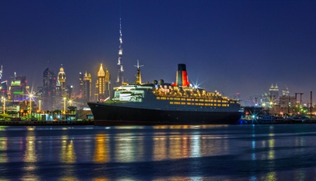 Le Queen Elizabeth 2 est à Dubaï depuis 2008.