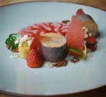 Foie gras, fraise, sureau